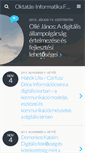 Mobile Screenshot of oktatas-informatika.hu